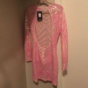 Fashion nova open up to me dress neon pink